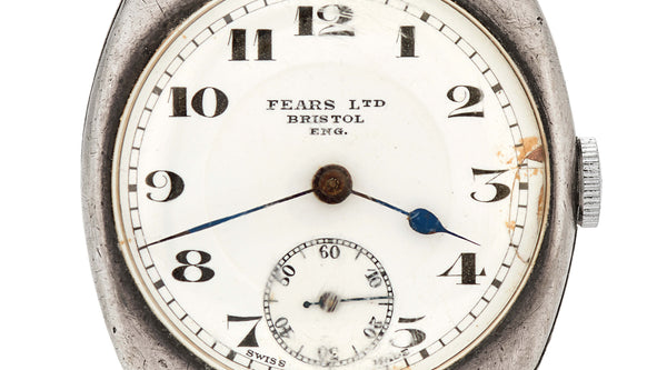 Fears Archive - 1924 gent's cushion case watch