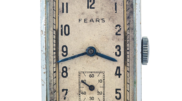 Fears Archive - 1930 rectangular wrist watch