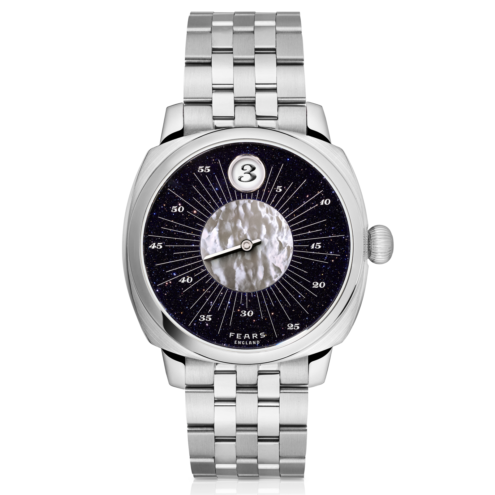 フェアリームーン Fears Brunswick 40.5 Jump Hour 'Celestial' – Fears Watch Company