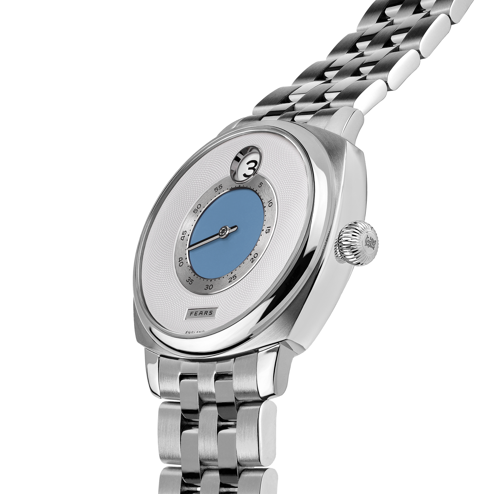 Fears Brunswick 40.5 Jump Hour 'China Blue' – Fears Watch Company