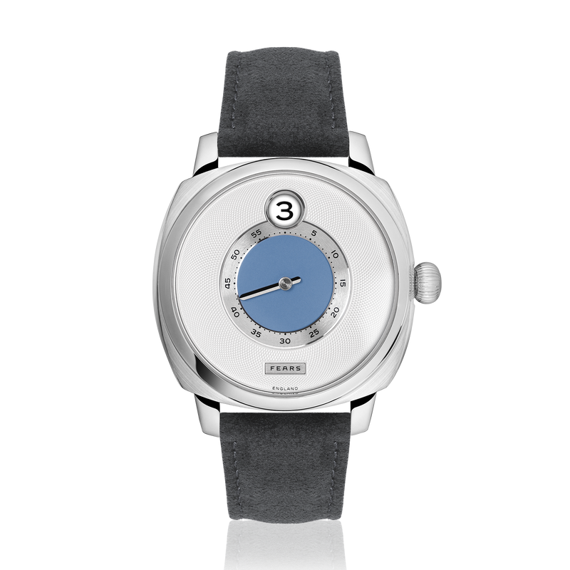Fears Brunswick 40.5 Jump Hour 'China Blue' – Fears Watch Company