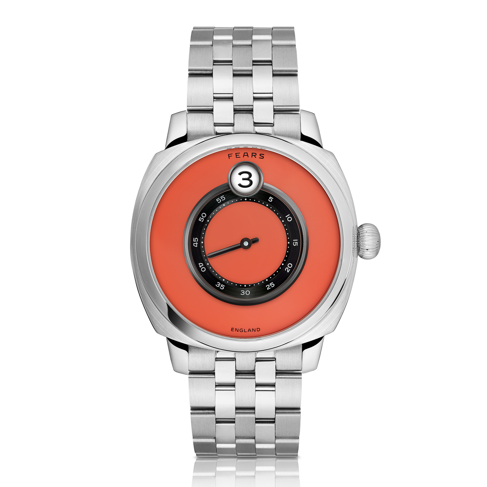Fears Brunswick 40.5 Jump Hour Coral – Fears Watch Company Limited