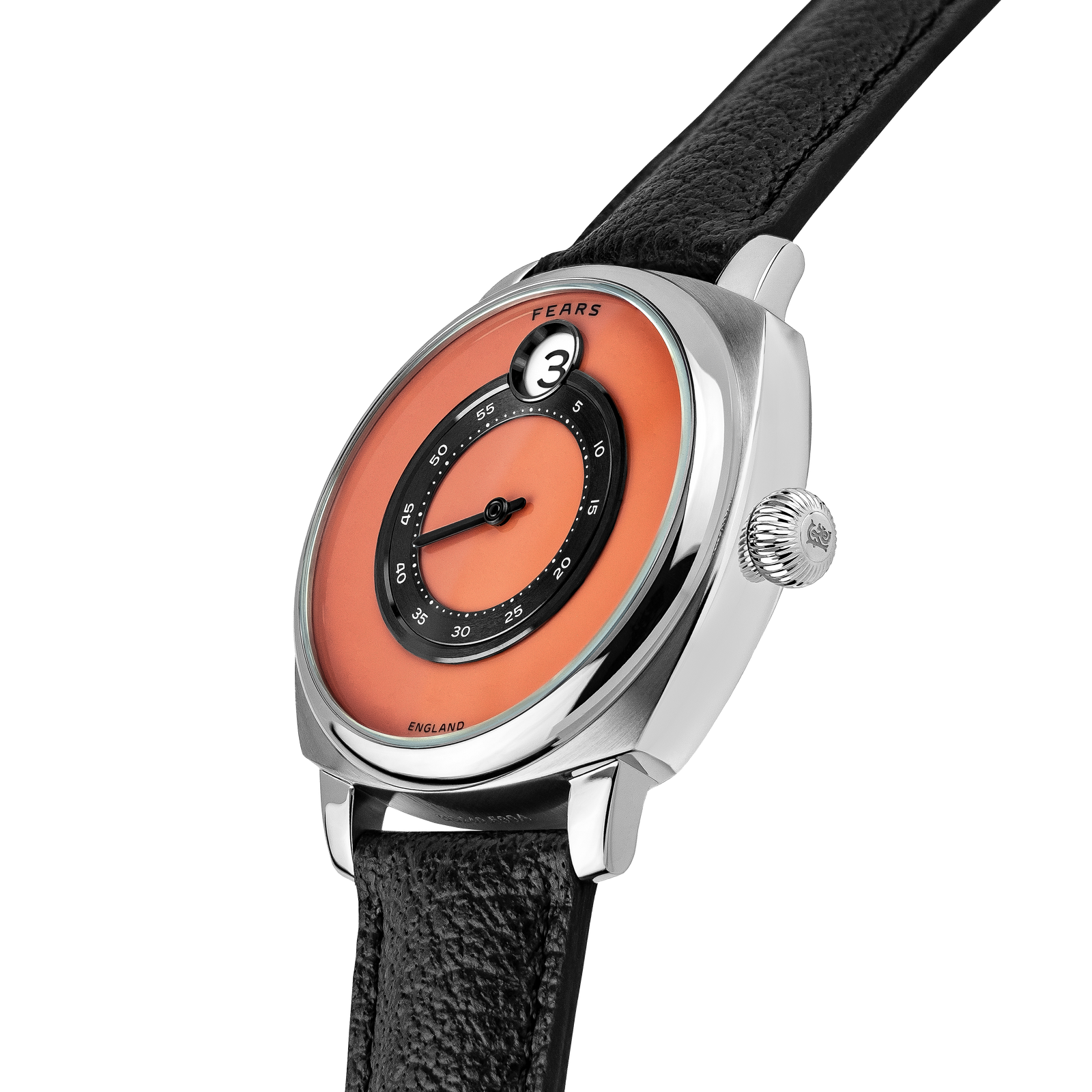 Fears Brunswick 40.5 Jump Hour Coral – Fears Watch Company Limited