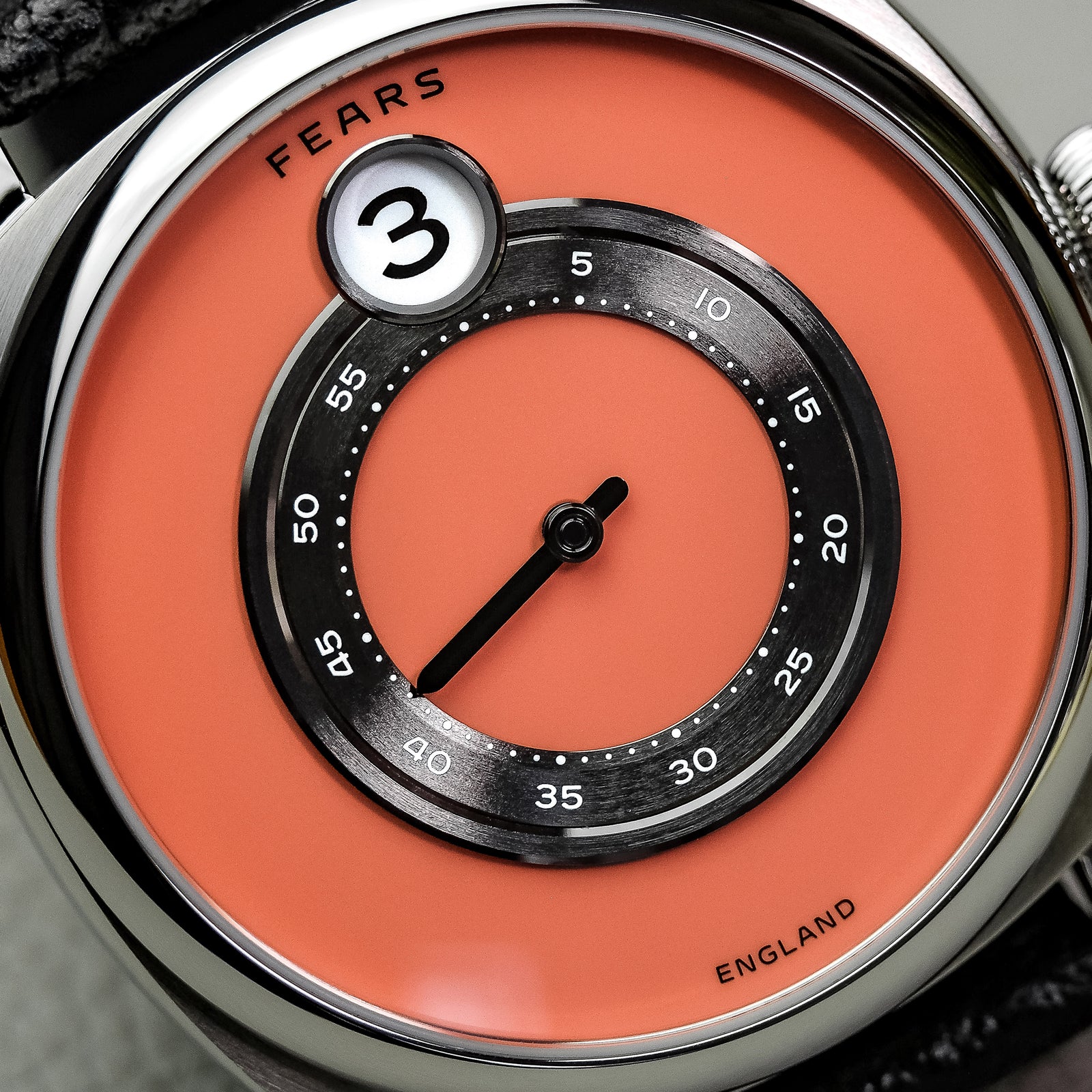 Fears Brunswick 40.5 Jump Hour Coral – Fears Watch Company Limited